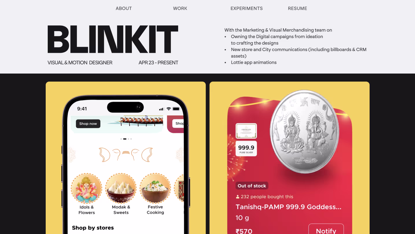 Wall of portfolios by Praneeth jonnala