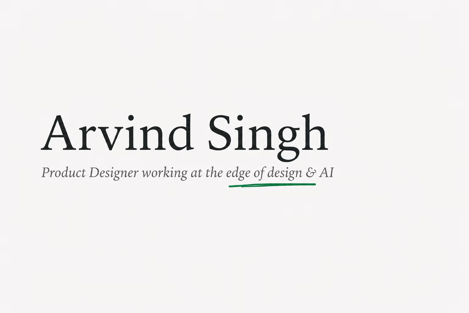 Arvind Singh