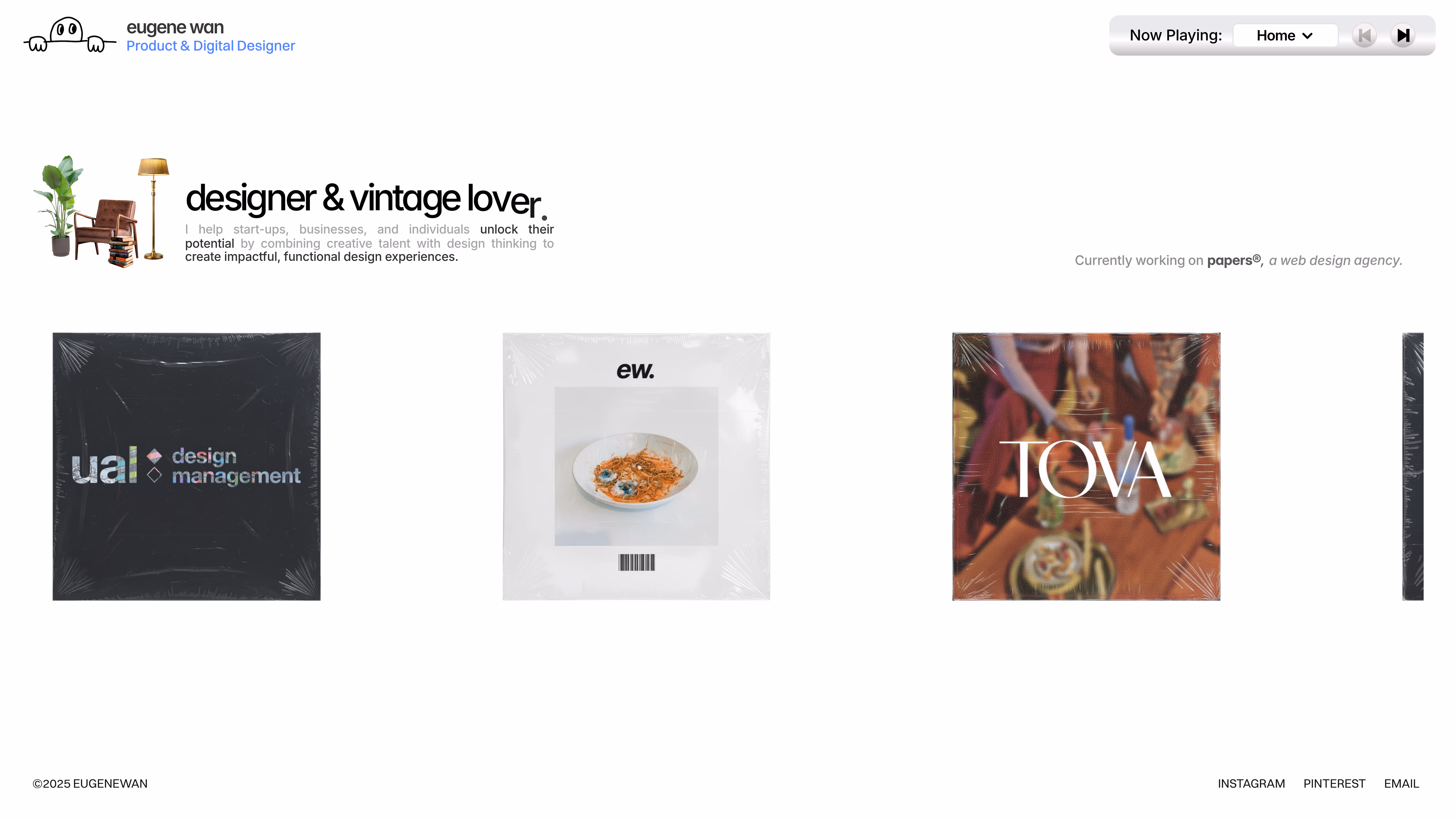 Wall of portfolios - by praneeth jonnala