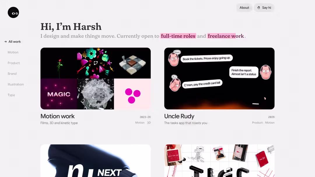 Harshvardhan Chaudhary portfolio