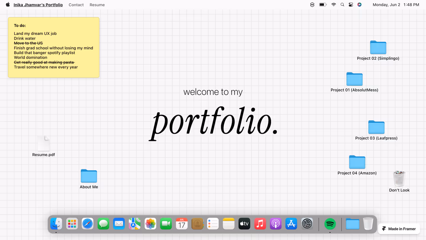 Wall of portfolios - by praneeth jonnala