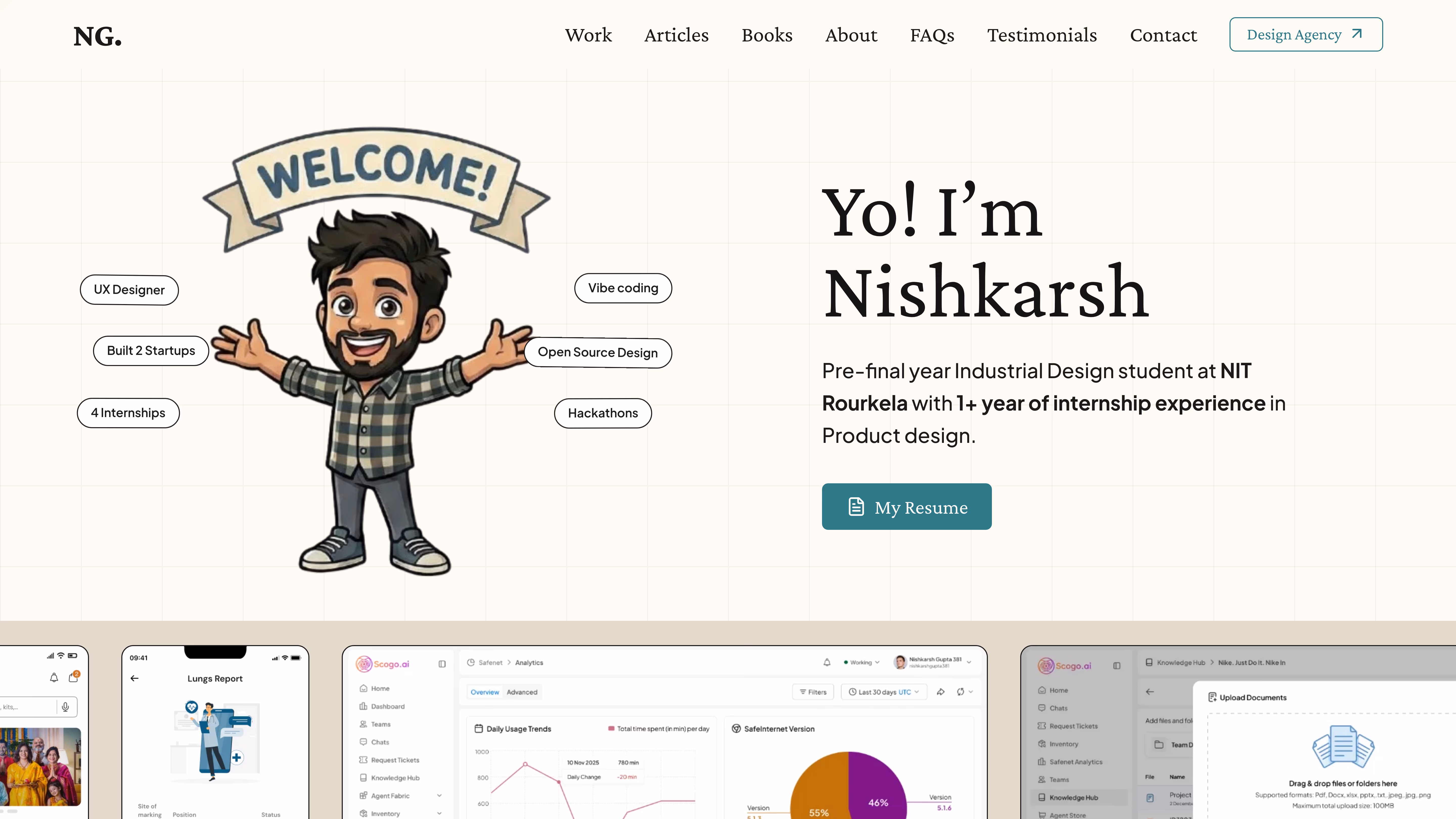 Wall of portfolios - by praneeth jonnala