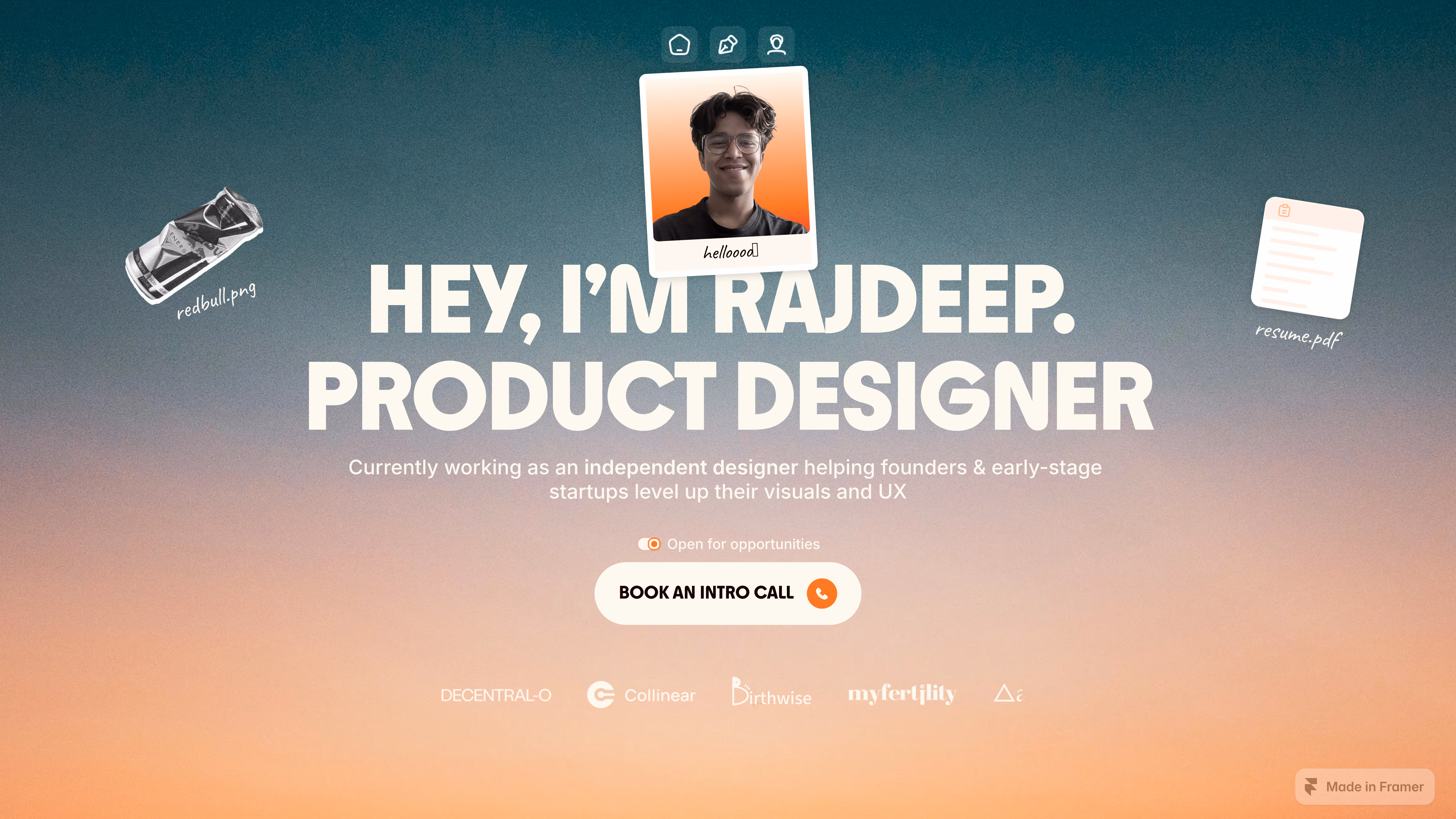 Wall of portfolios - by praneeth jonnala