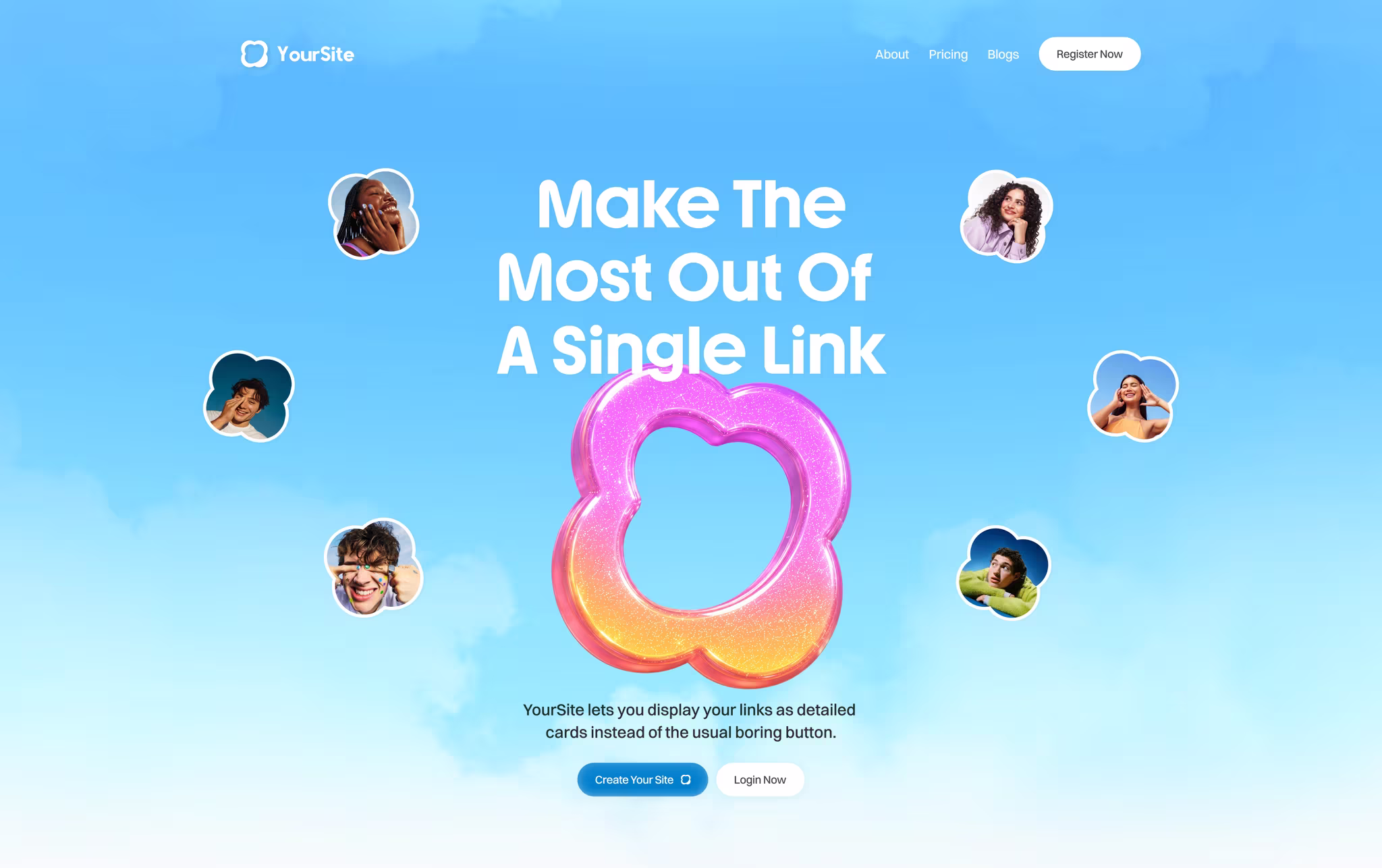 Website sections for Yoursit.ee